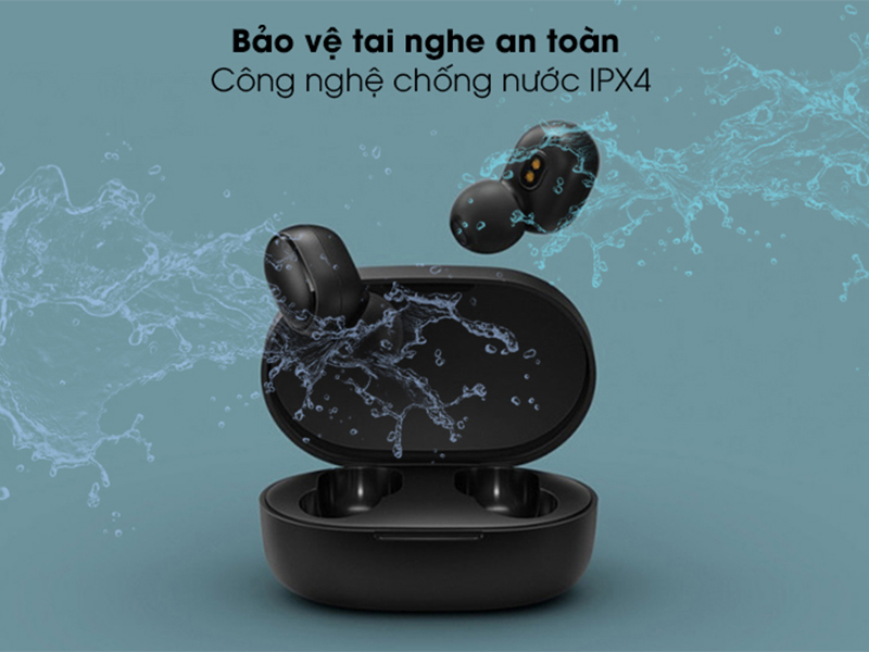Tai nghe Bluetooth True Wireless Xiaomi Earbuds Basic 2 chống nước 
